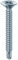 Mustad: 500 viti Drillex® Autoperforanti, Testa Svasata Piana, 3.5x16 mm, Zincate Bianche