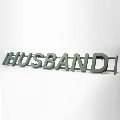 Husband Oasis Funeral Frame Tribute Letters on a Stand