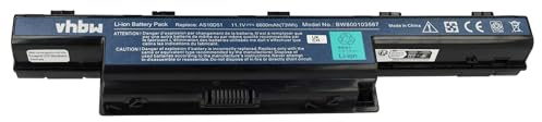 vhbw batteria compatibile con Acer Aspire V3-551G, V3-571, V3-771G notebook (6600mAh, 11,1V, Li-Ion) - sostituisce 31CR19/652, AS10D31, AS10D3E, AS10D41, AS10D61