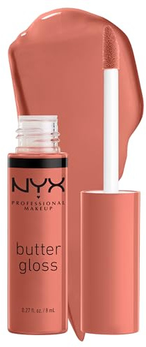 NYX PROFESSIONAL MAKEUP Butter Gloss, Non-Sticky Lip Gloss - Bit Of Honey (Peach Nude)