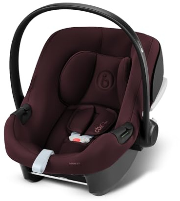 CBX by CYBEX Babyschale Aton B2 i-Size, Ab Geburt bis ca. 24 Monate, Max. 13 kg, Inkl. Neugeboreneneinlage, SensorSafe kompatibel, Rot