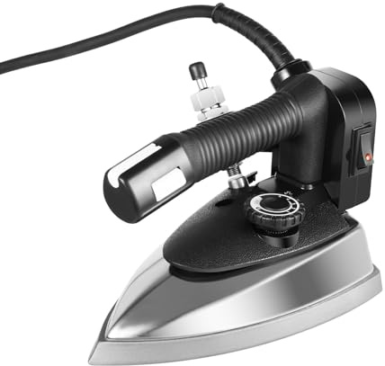 Steam Iron for Clothes Industrial Electric Steam Iron 1000 Watts Industrial Gravity Steam Iron Commercial Steam Iron Machine + 3L Water Tank