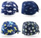 Wisebom OP Haube Baumwoll Peeling-Mütze mit Schweißband und Knöpfen Chirurgische Hut Staubkappe Verstellbar Bandana Cap Kochmütze für Damen Herren