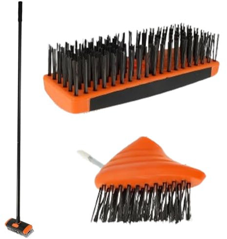 zwxqe Desbrozador ajustable para hendiduras | Eliminación de musgo | Herramienta de deshierbe de acero inoxidable | Diseño ergonómico de eliminación de musgo, desbrozador de grietas de cubierta,