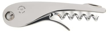 L’Atelier du Vin – Soft Machine Silver – Tire-bouchon sommelier en acier inoxydable poli – Outil professionnel de dégustation avec coupe-capsule et décapsuleur intégré