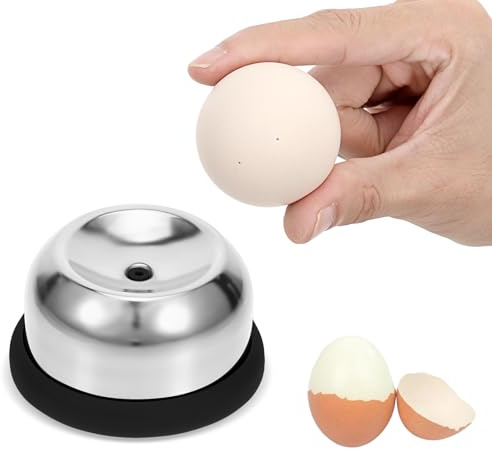 Stainless Steel Egg Piercer, Anti-Burst Egg Poker with Sturdy Base and Retractable Pin, Needle Eggs Piercer Hole Seperater, Great Eggshell Peeler Tool for Hard Boiled or Raw Eggs(Black)