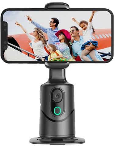 Gimbal Stabilizer - ABS, 3.23x3.23x5.12in Selfie Stabilizer 3-Axis Rotating | AI Tracking, Face Recognition For Vlogging, Social Media Content Creation, Live Streaming, Travel, Sports Events, Photogra