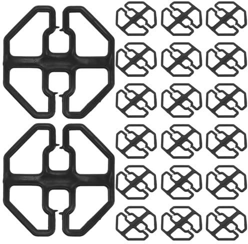 UTHCLO Clip Fissaggio Cuscino Poltrona Reclinabile Ottagonale in Plastica Nera, 100 Pezzi, Accessorio Antiscivolo per Copridivano e Coprisedile, Facile Installazione per Casa e Auto