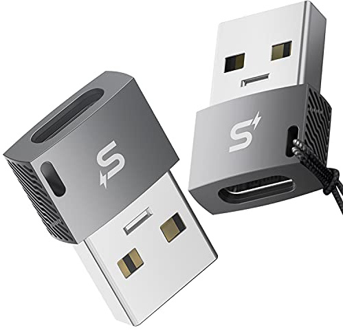 Stouchi USB-C® Female to Male Adapter (3-Pack), USB 2.0 Converter, Compatible with MagSafe, Power Banks, Chargers, for Pixel 6/Pad Air 4/Phone 12/13 Pro Max & Samsung Galaxy S22