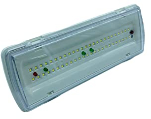 Partenopea® Lampada Di Emergenza Anti Black Out Con 50 Led Completa Di Incasso E Batteria Luce Bianca Fredda 6500K Da 3.5W Impermeabile IP65 per esterni e interni