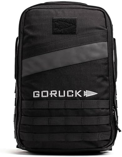GORUCK Rucker 4.0, Black With White Embroidery, 25L, Fitness Ruck Pack