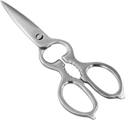 volumoon Tijeras de Cocina Resistentes Multiuso Profesionales, Tijeras Cocina Acero Inoxidable, Apto para Lavavajillas, para Cortar Carnes, Pescados, Aves, Verduras, Hierbas, Huesos, Nueces