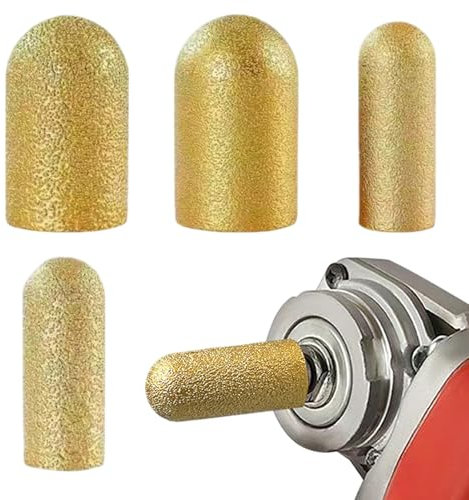 SVCEQZE Fräser, 4X Fingerfräsmeißel zur Steinschleifbearbeitung, Marmor Keramik Porzellan Lochbearbeitung Robustes Industriezubehör Für Bauarbeiten Für Anfänger Und Profis