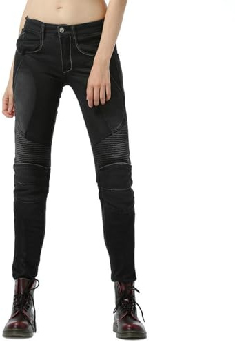 Women's Slim Fit Casual Pants with Multiple Pockets Comfortable Stretch Fabric for Daily Wear Gym Outdoor Riding (Black, XXXL)
