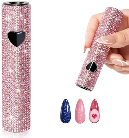 UV Lamp for Gel Nails, CHRISTINE SHELLY Rechargeable Handheld Mini Nail Polish LED Curing Lights,Flash Cure Lamp Pen Dryer Home DIY