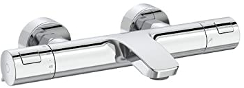 Roca,T-500,Grifería termostático exterior para baño-ducha con inversor automático, Cromo, A5A1E18C00