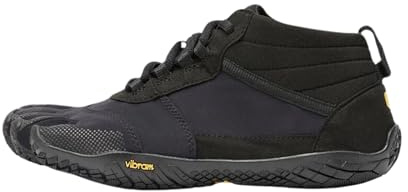 Vibram Women's FiveFingers V-Trek | Barefoot All-Terrain Outdoor Shoe for Hiking & Light Trail, Black/Black, 37 EU / 7-7.5 US