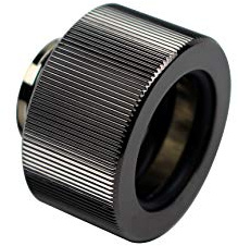 EKWB Classic Series HTC-16 - Raccordo a compressione per tubi rigidi, 16 mm, colore: Nero