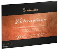 Hahnemuhle Collection Watercolor 300 Block Rough 9.5x12.6 Inches 300gsm