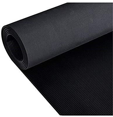 JARDIN202 - Estera Antideslizante Suelo Caucho Goma 3mm | Corte por Metro Lineal | Pavimento Suelo Goma | 1 Metro (Ancho) (Cordoncillo Fino)