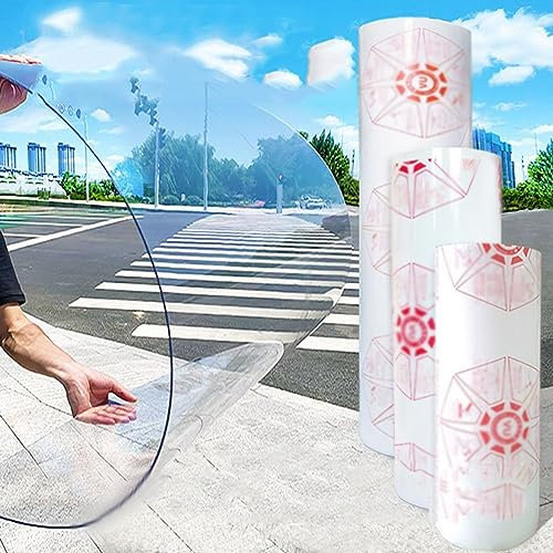 Feuilles de Acrylique Transparent Plaque de Toiture en Polycarbonate,Couverture D'auvent de Toits Pergola,Abris de Voiture,Panneaux D'endurance PC pour Serre,Faciles à Couper (1.82x3m)