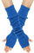 Surakey Winter Gestrickte Handschuhe für Damen, 1 Paar Fingerlose Armstulpen Feinstrick lang Handwärmer Stulpen, Warm Strick Handschuhe Pluswärmer Handstulpen Armwärmer Stulpen für Damen,Blau