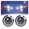 Faro Fanale Proiettore Nero/Cromo 2 Pz Auto Halo Led Fendinebbia Per Hummer H2 2003-2004 2005 2006 2007 2008 2009 Paraurti Anteriore Luci Di Guida Faro Principale(2pcs black)