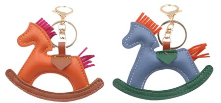 2 Stück Taschen Anhänger für Handtasche Schlüsselanhänger Personalisiert In Künstlichem Leder Aesthetic Bag Charms Rucksack Anhänger für Tasche und Schlüssel Süße Keychains für Frauen Autozubehör