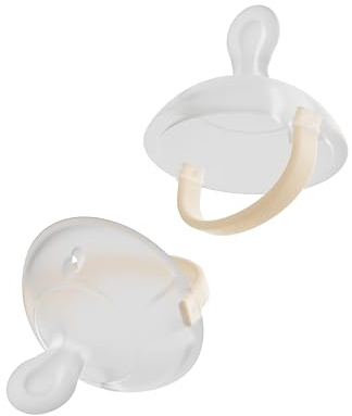 Nuckly NatureSense Brustähnlicher Schnuller – Doppelpack, 1–24 Monate, BPA-frei, Food-Grade Silikon, Beige