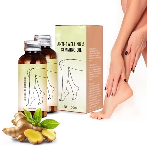 Swellclear Massage Oil for Legs, Swell Clear Lymphatic Drainage Massage Oil,Reduce Leg Swelling Naturally for Women and Men (2PCS)