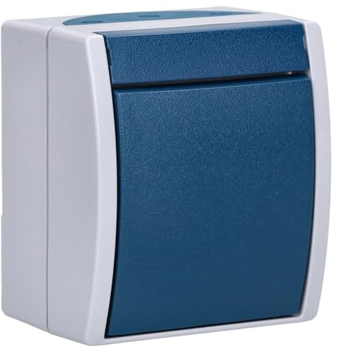 Busch-Jaeger 2601/7 W-53 Wippschalter Kreuzschaltung (Thermoplast) Grau ocean® (IP 44) 2CKA001085A1604