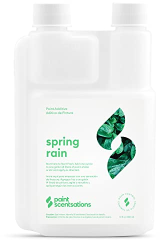 Paint Scentsations Spring Rain Odor Control Paint Additive | Air Freshener for Home | Last Up to 4 Months | Mix 1oz for Every 1 Gallon of Paint | 10oz Bottle