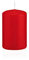 INNA-Glas Candela Votiva/a Colonna Maeva, Rosso, 8cm, Ø5cm, 18h - Made in Germany - Decorativa di Cera