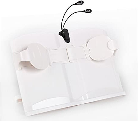 Tragbarer Notenständer, Tisch-Notenständer, Schreibtisch-Bücherständer, tragbarer Notenständer, Verstellbarer Reise-Notenhalter, leicht, mit LED-Licht-Notenständern