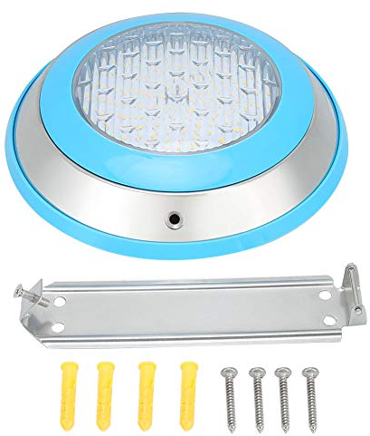 Topyond 12 W wasserdichte IP68-LED-Schwimmbadleuchte, Duschleuchten, Warmes Licht Zur Wandmontage, Für Unterwasserbeleuchtung, Für Pools, Whirlpools, Duschen