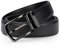 IGOLUMON Gürtel Herren Leder 30mm Breit Ledergürtel Herren Verstellbare Anti-kratzer Schnalle mit Geschenkbox Business Freizeit Men Belt 125cm Schwarz