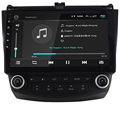 JINFOLI 10.1 pollici Android 10.0 2 Din Autoradio Lettore multimediale 4G 64G DSP Navigazione GPS No DVD Stereo Adatto, for Accord, 7 2003-2007 Impianto audio stereo per auto(2GB 32GB WIFI)