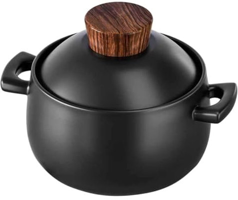 Olla de cerámica for estofado, cazuela, cazuela con tapa, cazuela for restaurantes Olla de barro for cocinar Cazuela de cerámica for el hogar Ollas de cerámica Cacerola de cerámica Olla de cerámica Ol