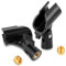 Wanmu 2Pcs Microphone Holder for Mic Stand, Universal Adjustable Microphone Clip with 5/8 Male to 3/8 Female Screw Adapter, Microphone Accessories
