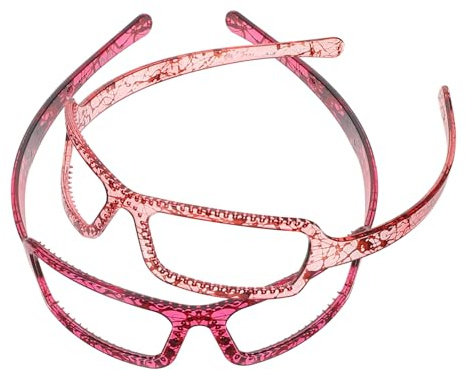 LALADEFIEE Bandeaux Créatifs De Lunettes 2 Pièces Petit Format Bandeaux Pour Laver Le Visage Femmes Et Filles Accessoires Pour Cheveux Usage Quotidien Spa Et Maquillage