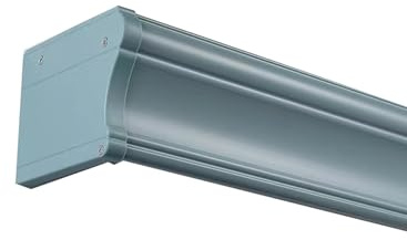 Tenda a doppio binario – Lunghezza personalizzata montaggio a parete finestra trattamento elegante cassetta blu per casa/hotel 180 cm – Migliora il tuo arredamento