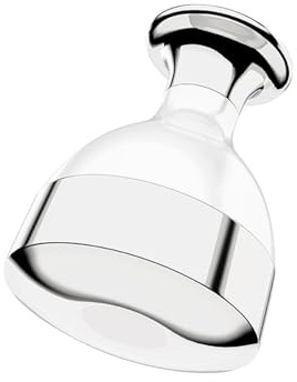 Masajeador de rodillo facial de hielo | ABS y aleación de aluminio, 2 x 2 x 2.4 pulgadas | Herramienta fría para hinchazón, enfriamiento del hogar y ajuste de poros