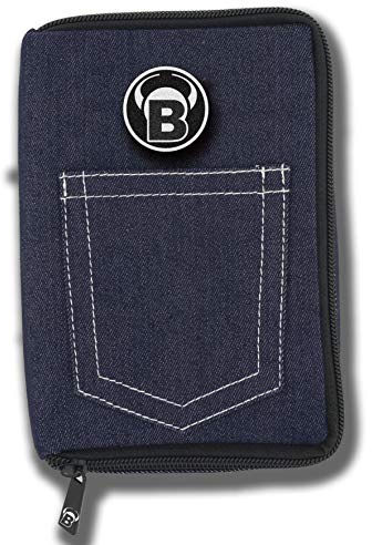 Bull's - Custodia per Freccette per Adulti, in Jeans