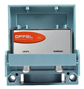 Offel Amplificatore TV per Antenna logaritmica UHF/VHF 33 Db Larga Banda 12/15V MOD. 23155