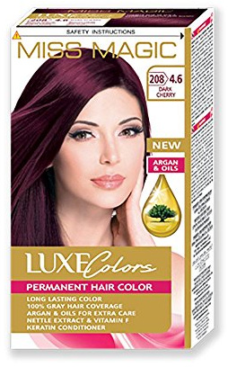 Miss Magic Haarfarbe Rot Kirsche dunkel Hair Farbe mit Argan.