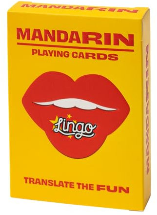 Lingo Spielkarten | Sprachlernspiel-Set | Lustiges visuelles Lernkartendeck zur Steigerung der Vokabel- und Aussprache Fähigkeiten (Mandarin)