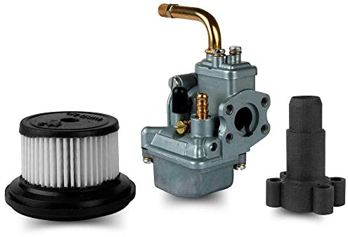 Luftfilter rund + Zwischenflasnch + Vergaser 85/13 SET kompatibel mit Hercules Prima 2 3 4 5 GT GX Sachs 504 505 506