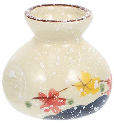 FAVOMOTO Ceramic Toothpick Holder, Toothpick Dispenser Mini Vase Toothpick Holders Decorative Vintage Desk Vase Toothpick Box Toothpick Holder Dispenser Ceramic for Home Cafe Restaurant