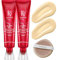 FV Makeup Foundation Wasserfest und langanhaltend, Mit Einer Matten und Matürlich Wirkenden Abdeckung, Ölkontrolle abdeckende Foundation für Fettige Haut，2 Sticks(05 Ivory)
