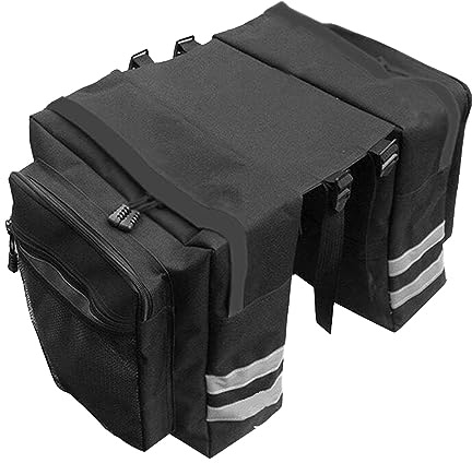 Fahrradtasche für Gepäckträger, Gepäckträgertasche Gepäcktaschen für Fahrrad, Fahrradtasche hinten, Gepäckträger Tasche Fahrrad Taschen Set für e-Bikes, Lange Radtouren 46x30x30cm (A, One Size)